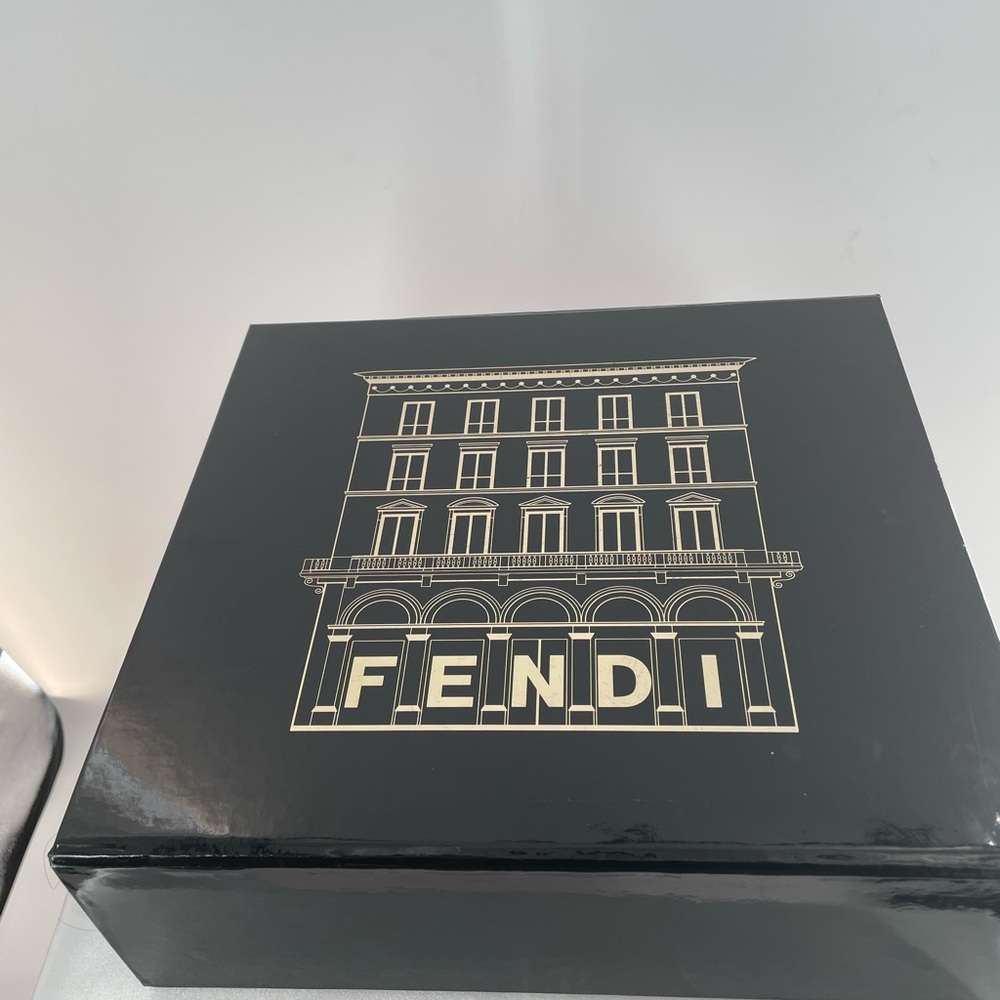 FENDI Zucchino FF Spalmati Mini Mama Forever Baguette Vintage Handbag - Picture 15 of 15